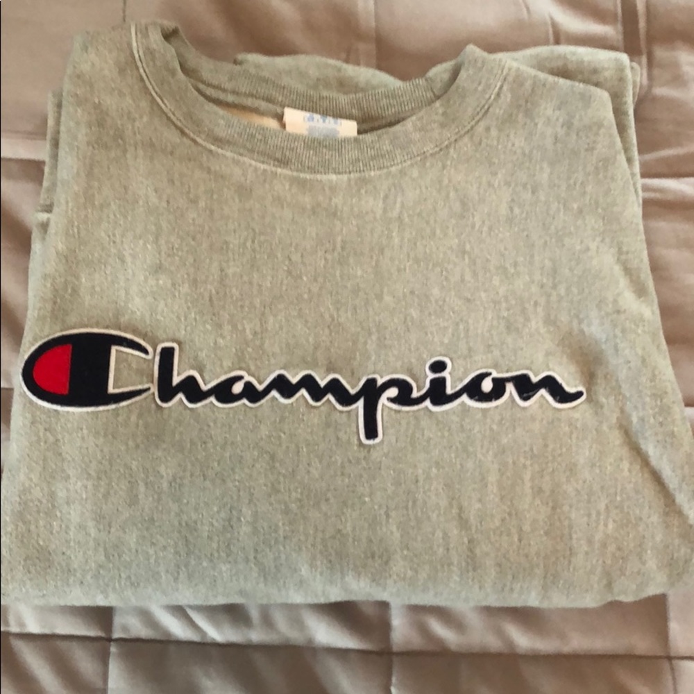 Gray champion crewneck